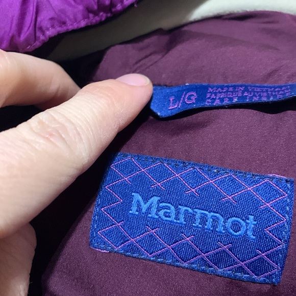Marmot Purple Puffer Jacket - Picture 4 of 6